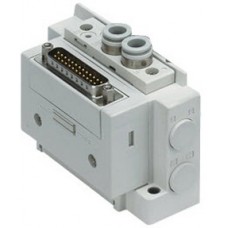 SMC solenoid valve 4 & 5 Port SS5Y3-12, 3000 Series Manifold, D-sub Connector, Flat Ribbon Cable, PC Wiring System (IP40)